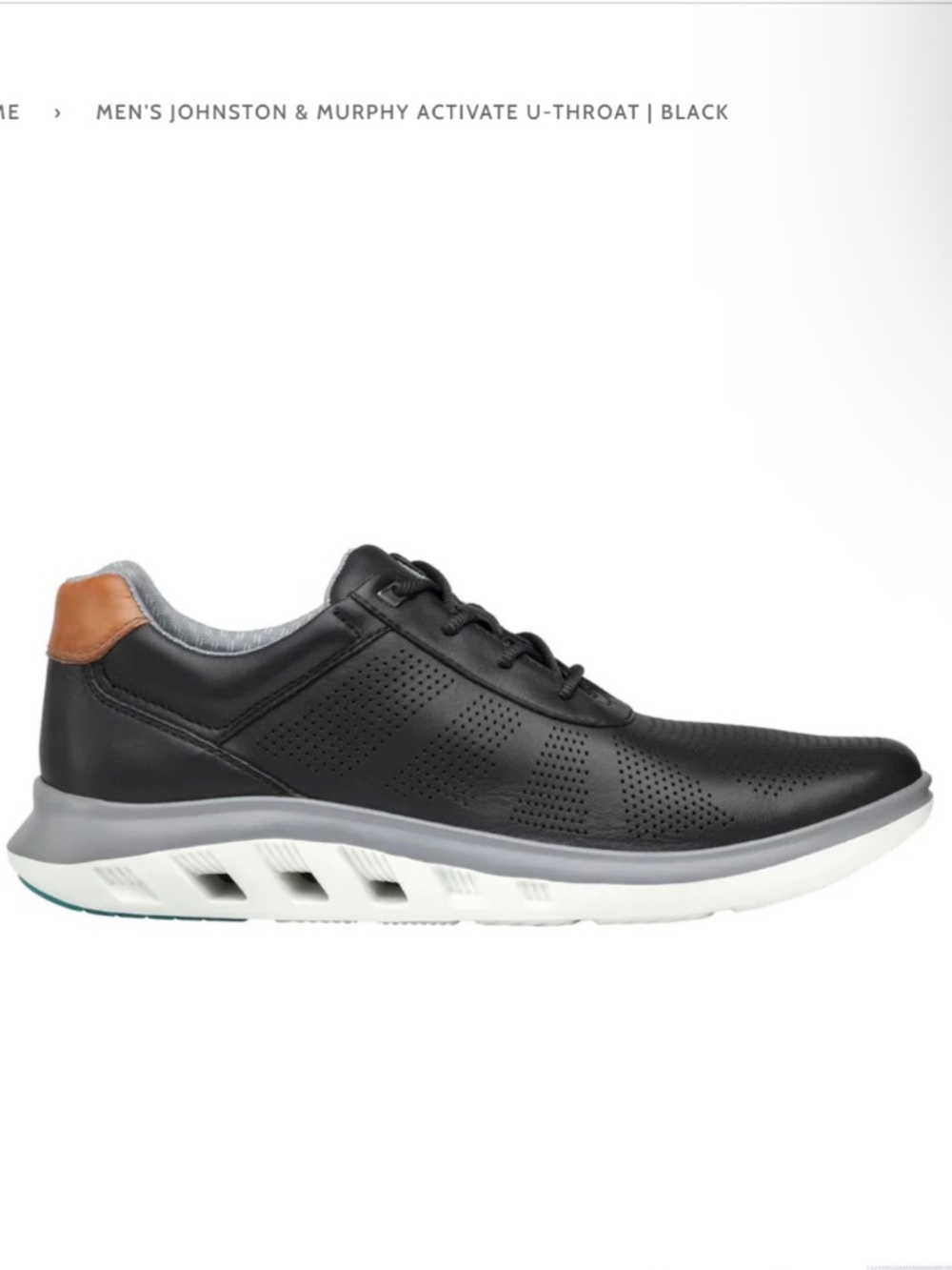 GUC Johnston & Murphy Black Johnston & Murphy Reactivate Sneakers SZ 10.5